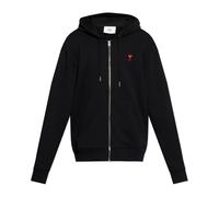 Ami Paris, Homme, Sweatshirts et sweats à capuche, Noir, Taille: XL De Coeur Zipped Sweat à capuche