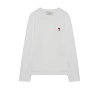 Ami Paris, Homme, Tops, Blanc, Taille: L T-shirt blanc pour homme Aw25