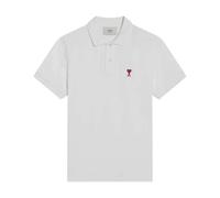 Ami Paris, Homme, Tops, Blanc, Taille: S De Coeur Polo