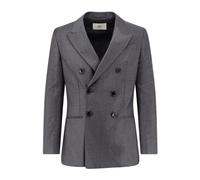 Ami Paris, Homme, Vestes, Gris, Taille: 2XS Blazer en Laine Gris à Double Boutonnage