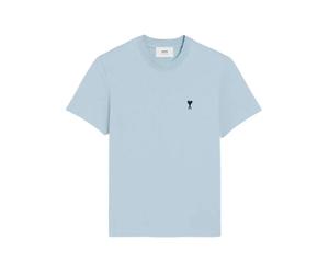 Ami Paris - Le Tee De Coeur Contrasted - Homme - Tops - Bleu - Taille: S