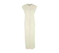 Ami Paris - Long Raw Edge Details Dress - Femme - Robes - Beige - Taille: 38 FR
