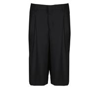 Ami Paris - Low Waist Wide Bermuda Shorts - Femme - Shorts - Noir - Taille: 34 FR