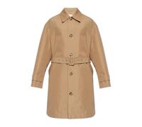 Ami Paris - Mac ceinturé en twill de coton hydrofuge - Homme - Manteaux - Beige - Taille: S