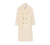 Ami Paris - Manteau Blanc en Laine à Double Boutonnage - Femme - Manteaux - Blanc - Taille: 32 FR