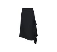 Ami Paris - Midi Wrapped Skirt - Femme - Jupes - Noir - Taille: 38 FR