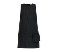 Ami Paris - New Wool Belted Mini Dress - Femme - Robes - Noir - Taille: 34 FR