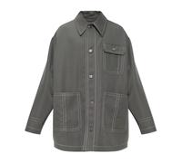 Ami Paris - New Wool Worker Jacket - Femme - Vestes - Gris - Taille: 38 FR