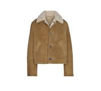 AMI PARIS Nom du produit: Veste en cuir beige | M