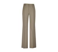 Ami Paris - Pantalon Classique Flare Fit en Laine - Femme - Pantalons - Beige - Taille: 42 FR