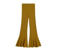 Ami Paris - Pantalon Godet Flare en Viscose Vert - Femme - Pantalons - Vert - Taille: 38 FR