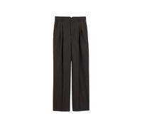 Ami Paris - Pantalon large taille haute - Femme - Pantalons - Gris - Taille: 34 FR