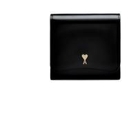 Ami Paris - Paris Paris Compact Wallet - Femme - Accessoires - Noir - Taille: ONE Size