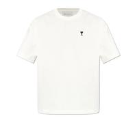 Ami Paris - Place des Victoires Printed T-shirt - Homme - Tops - Beige - Taille: 2XL