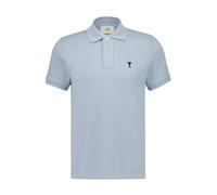 Ami Paris - Bleu Clair T-shirts en Soie & Nylon - Homme - Tops - Bleu - Taille: M