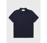 AMI Paris POLO WITH RED AMI DE COEUR men blue taille: M