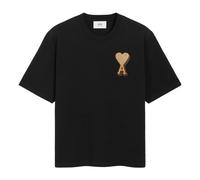 Ami Paris - Polos Teeshirt Patch Noirs - Homme - Tops - Noir - Taille: L