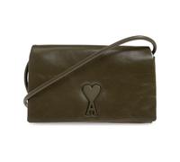 Ami Paris - Portefeuille en cuir avec bandoulière - unisex - Accessoires - Vert - Taille: ONE Size