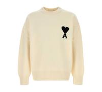 Ami Paris - Pull col rond ADC Felted - Homme - Pulls - Beige - Taille: L