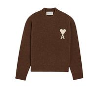 Ami Paris - Pull col rond Quota - Femme - Pulls - Brun - Taille: 38 FR