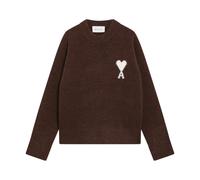 Ami Paris - Pull Col Rond Quota - Homme - Pulls - Brun - Taille: XL