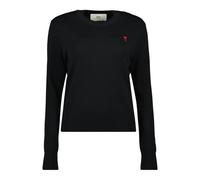 Ami Paris - Pull Cœur Noir - Femme - Pulls - Noir - Taille: 38 FR