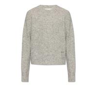 Ami Paris - Pull en laine avec logo - Homme - Pulls - Gris - Taille: 2XS