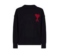 Ami Paris - Pull en Laine De Coeur - Femme - Pulls - Noir - Taille: 42 FR