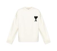 Ami Paris - Pull en laine - unisex - Pulls - Blanc - Taille: XL