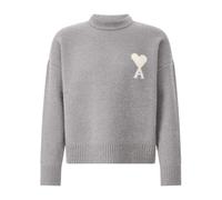 Ami Paris - Pull en mélange d'alpaga - Homme - Pulls - Gris - Taille: XL