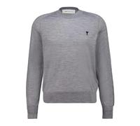 Ami Paris - Pull Fin Col Rond - Homme - Pulls - Gris - Taille: XS