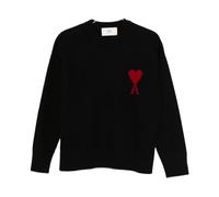 Ami Paris - Pull Noir en Soie et Nylon - Femme - Pulls - Noir - Taille: 38 FR
