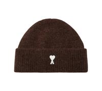 Ami Paris - Quota Beanie - Homme - Accessoires - Brun - Taille: ONE Size