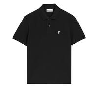 Ami Paris - Quota Contrasted Ami de Coeur Polo - Homme - Tops - Noir - Taille: L