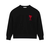 Ami Paris - Quota Crewneck Sweater - Homme - Pulls - Noir - Taille: M