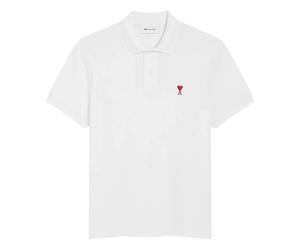 Ami Paris - Quota Polo - Homme - Tops - Blanc - Taille: M