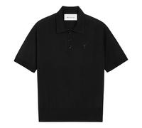 Ami Paris - Quota Polo Manches Courtes - Homme - Tops - Noir - Taille: M