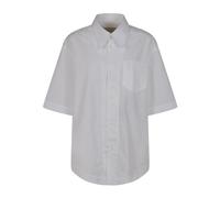 Ami Paris - Quota Short Sleeve Wide Shirt - Femme - Blouses et Chemises - Blanc - Taille: 40 FR