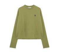 Ami Paris - Quota - SweaT-shirt Logo Contrasté - Femme - Sweatshirts et sweats à capuche - Vert - Taille: 42 FR