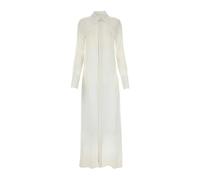 Ami Paris - Robe chemise en crêpe - Femme - Robes - Blanc - Taille: 38 FR