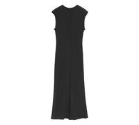 Ami Paris - Robe Mi-longue à Bords Bruts - Femme - Robes - Noir - Taille: 42 FR