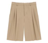 Ami Paris - Short Bermuda Large Taille Basse Avec Deux Pinces - Homme - Shorts - Beige - Taille: W44