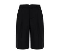 Ami Paris - Short Bermuda Large Taille Basse - Femme - Shorts - Noir - Taille: 42 FR