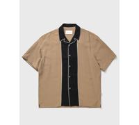 AMI Paris SHORT SLEEVES SHARK COLLAR BOXY SHIRT WITH FRONT CONTRASTED CUT men Shortsleeves beige taille: FR 39
