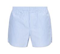 Ami Paris - Striped Cotton Poplin Shorts - Homme - Shorts - Bleu - Taille: M