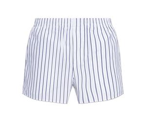 Ami Paris - Striped Cotton Shorts - Homme - Shorts - Blanc - Taille: S