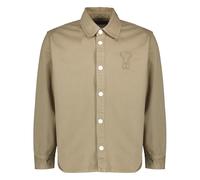 Ami Paris - Surchemise en coton - Homme - Vestes - Beige - Taille: XS