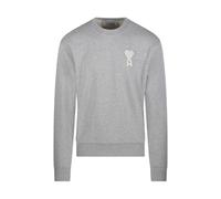Ami Paris - SweaT-shirt ras du cou Coupe Classique avec Écusson Tricoté Adc - Homme - Sweatshirts et sweats à capuche - Gris - Taille: XL