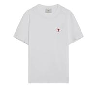 Ami Paris - T-shirt col rond manches courtes - Homme - Tops - Blanc - Taille: 2XS