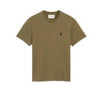 Ami Paris - T-shirt Contrasted De Cœur - Homme - Tops - Vert - Taille: S
